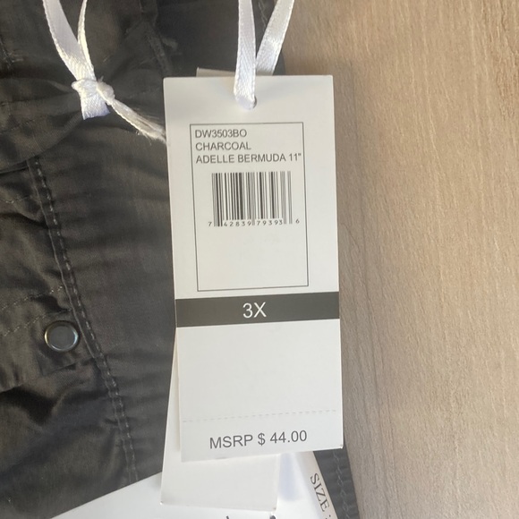 Dash Cargo Short adjustable leg ties charcoal gray comfee flex knit waist 3X - Picture 12 of 17